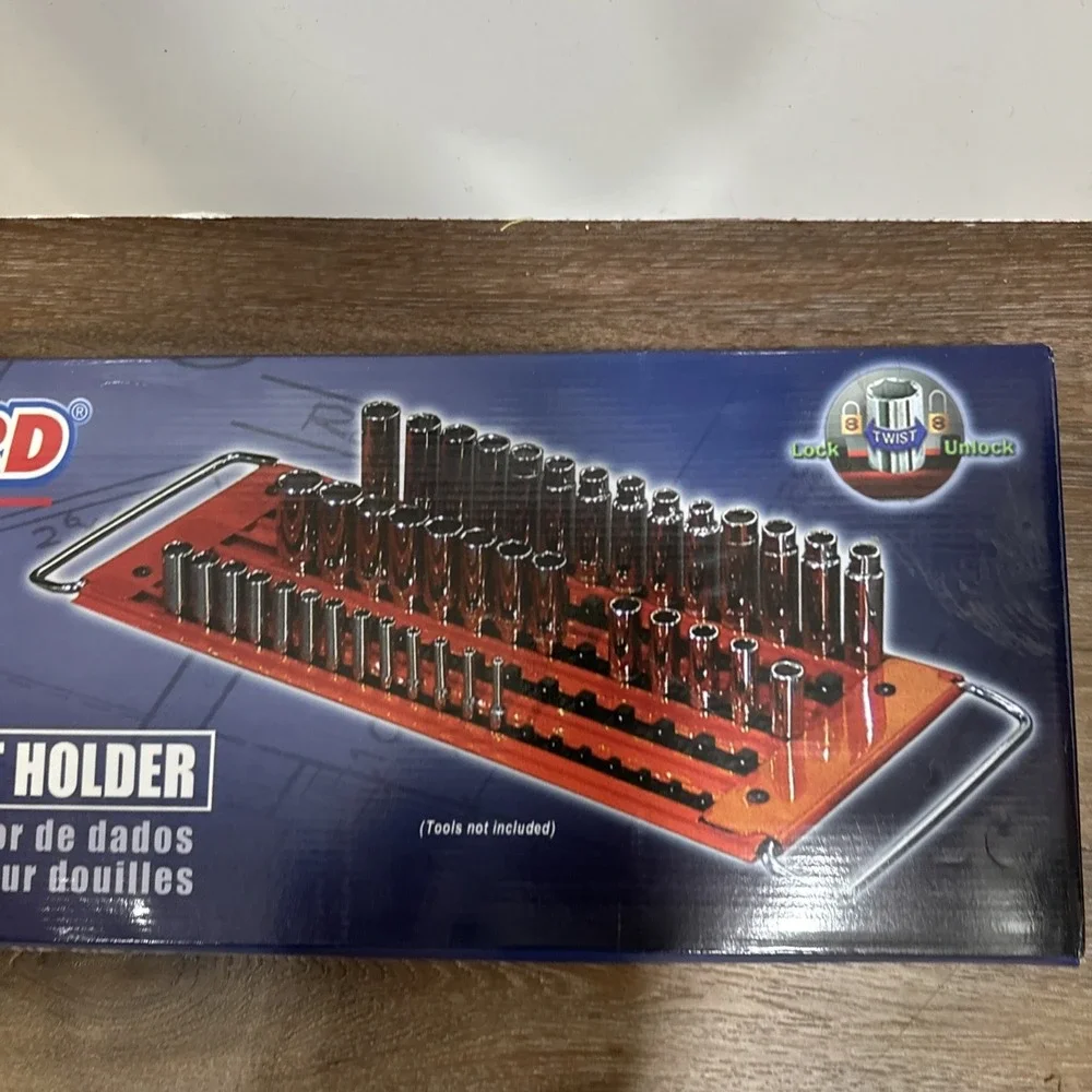 New WESTWARD 5WXR3‎ Socket Tray,Red,Steel 1/4